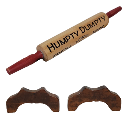 Wooden Rolling Pin Humpty Dumpty Fresh Eggs