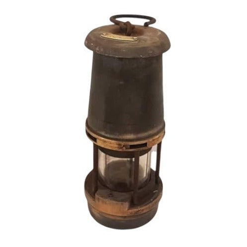 antique miners lantern wm maurice the wolf safety lamp co