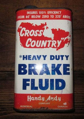 cross country heavey duty brake fluid oil can