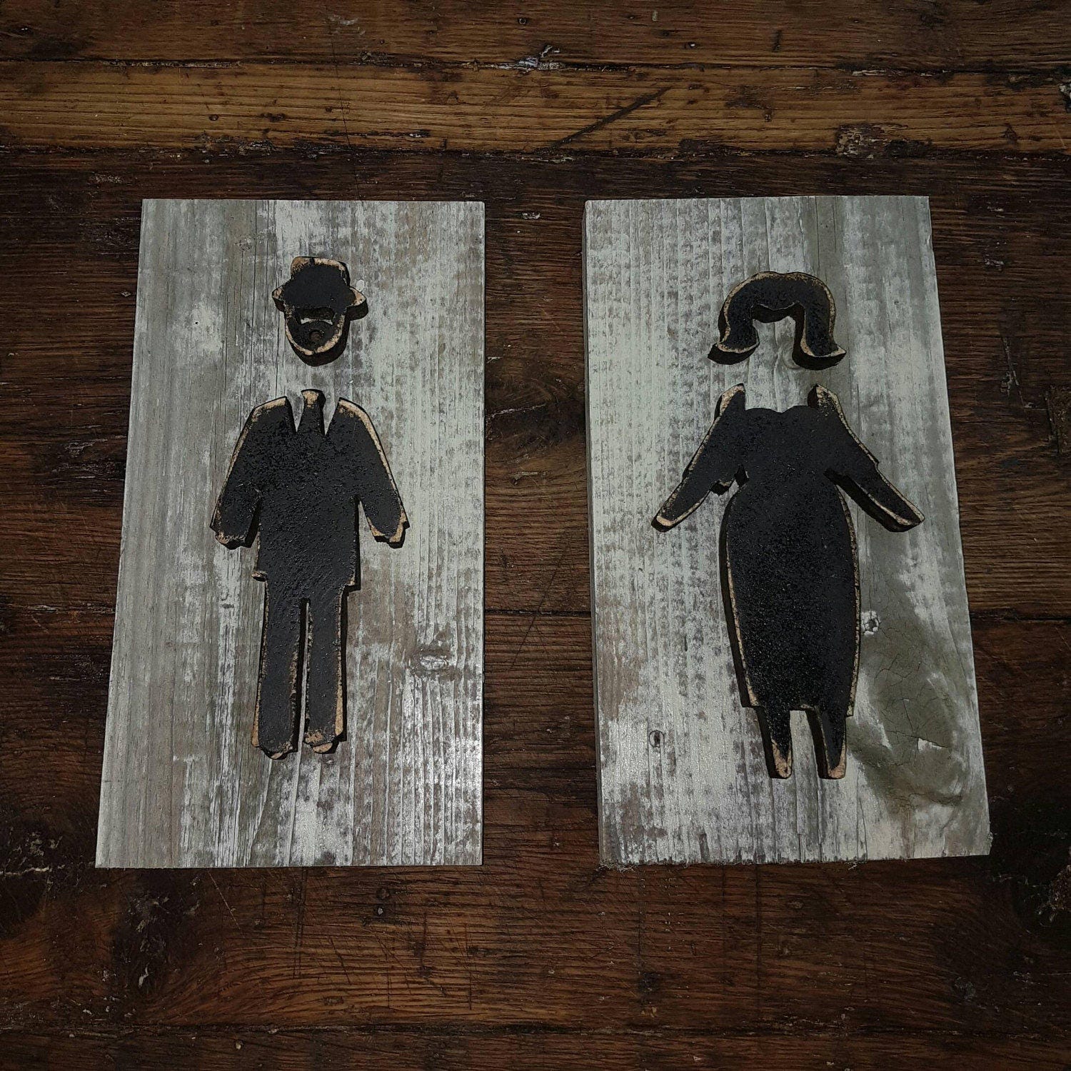 Mens And Womans Bathroom restroom sign