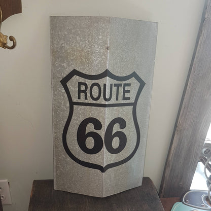 route 66 tin garage sign