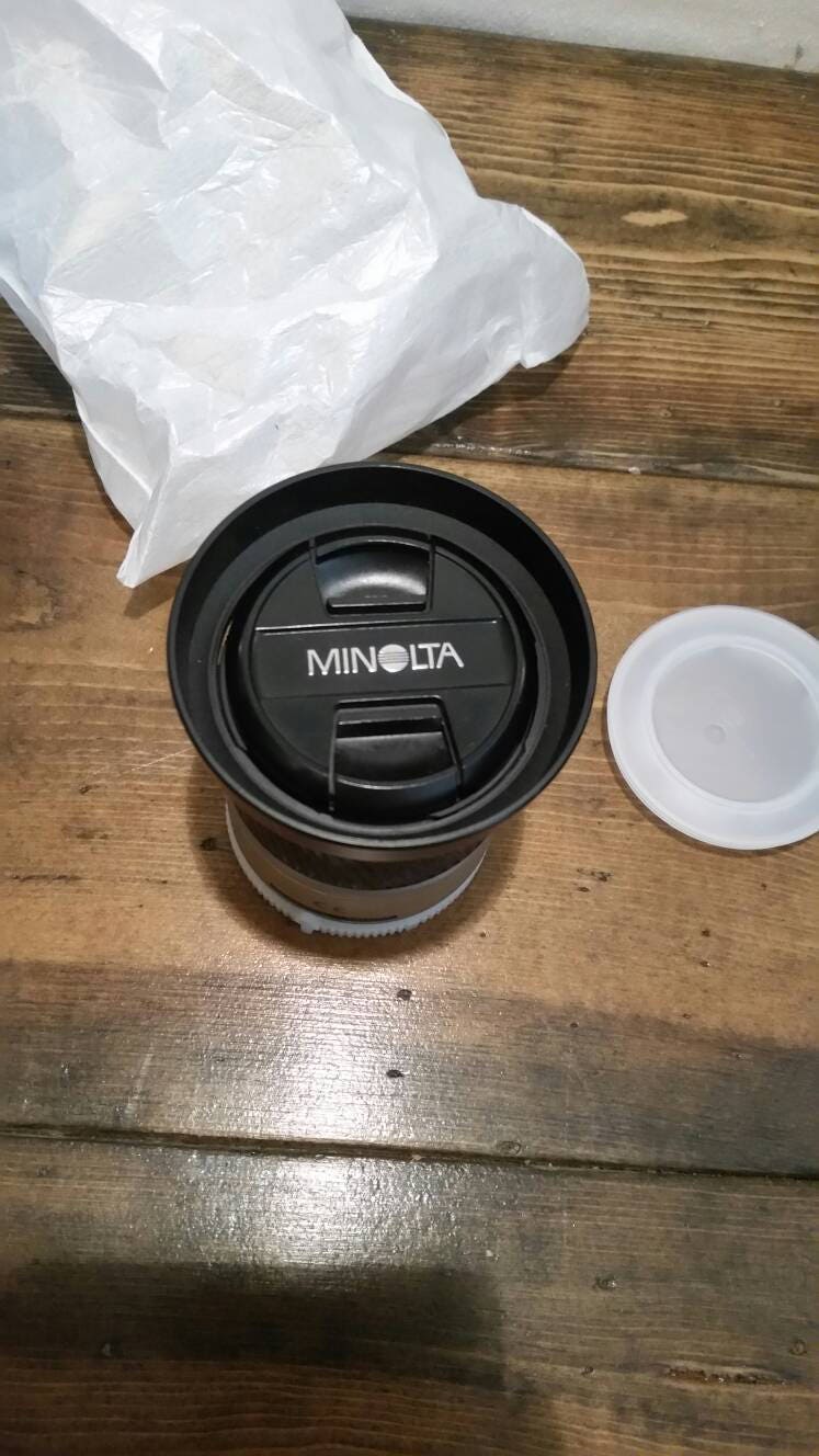 minolta maxxum camera lens still in original packaging