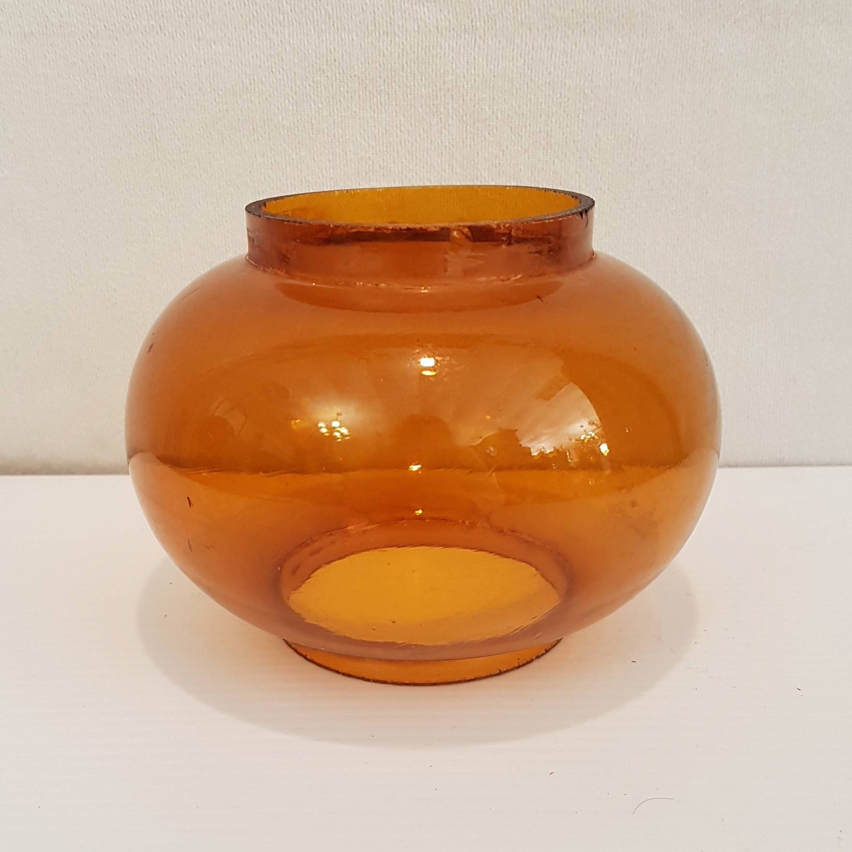 antique amber lantern globe