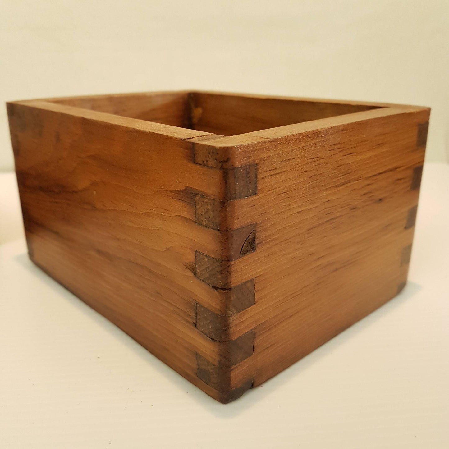 finger jointed wooden box keepsake box