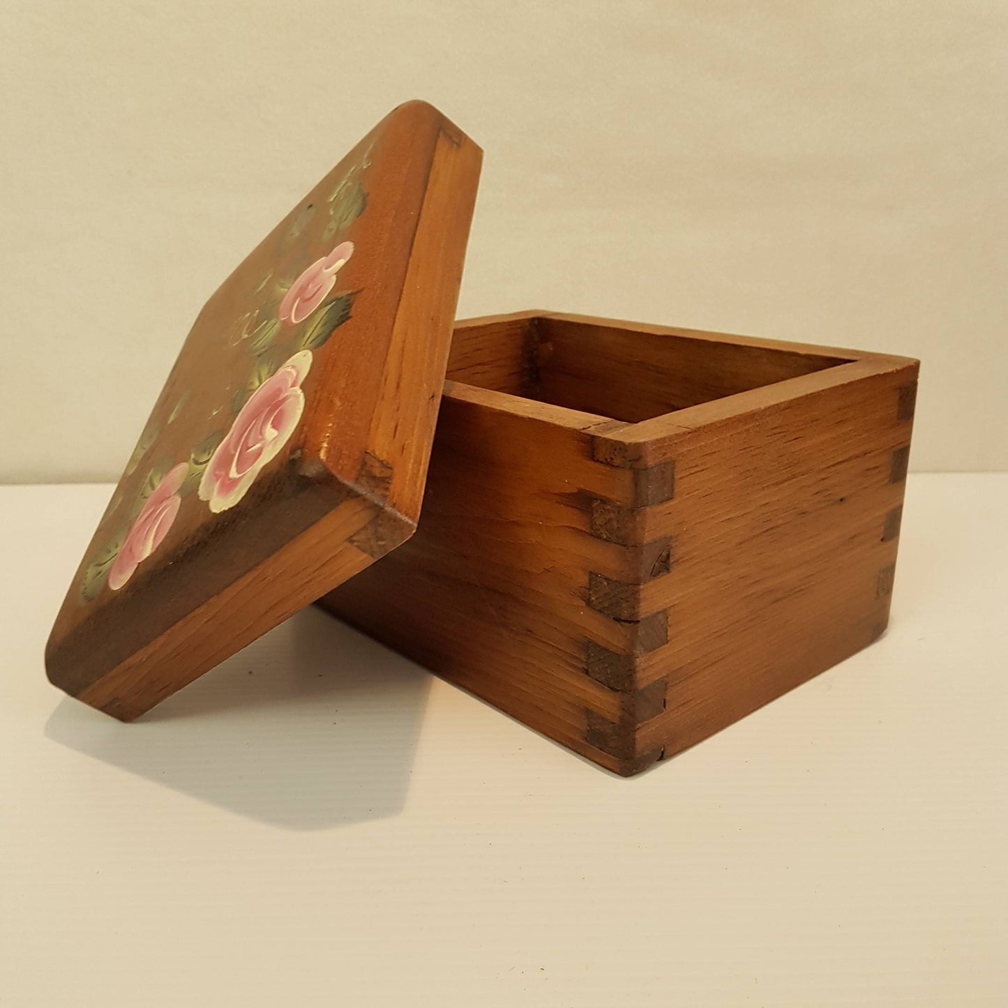 finger jointed wooden box keepsake box