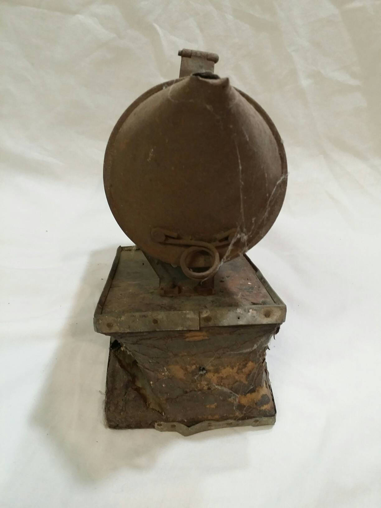 antique beekeepers tin smoker