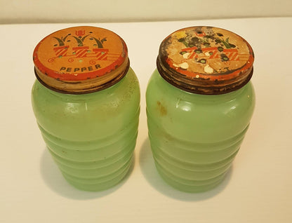 jadite salt and pepper shakers