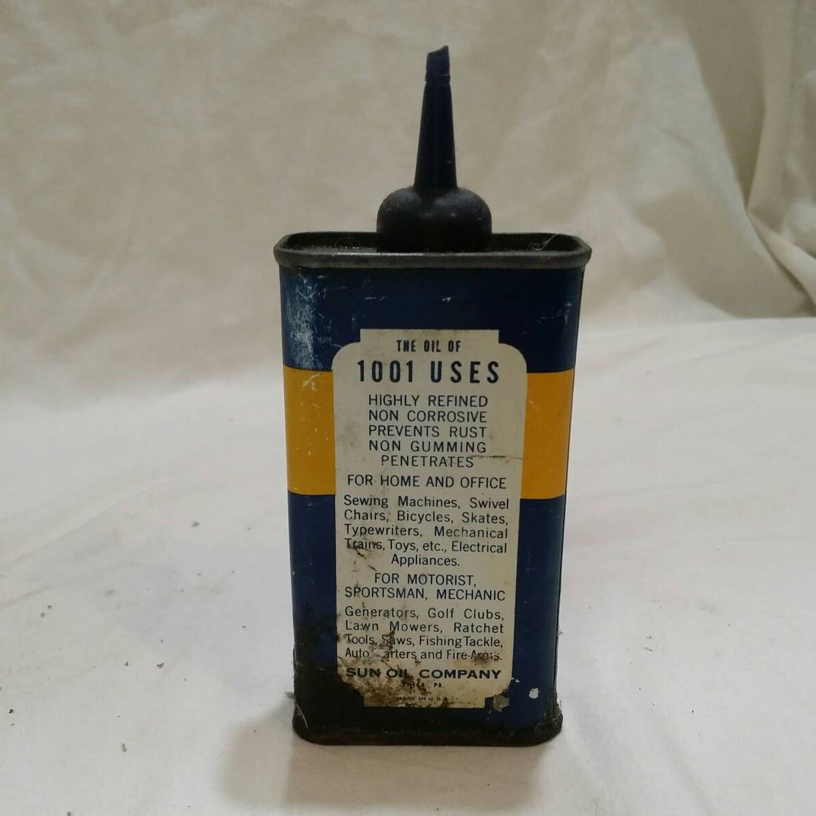 sunoco household antique oil can