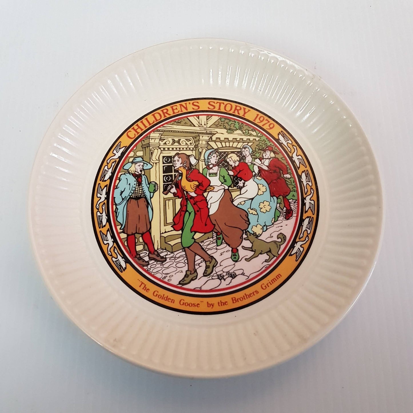 wedgwood children story plate the golden goose by the brothers grim
