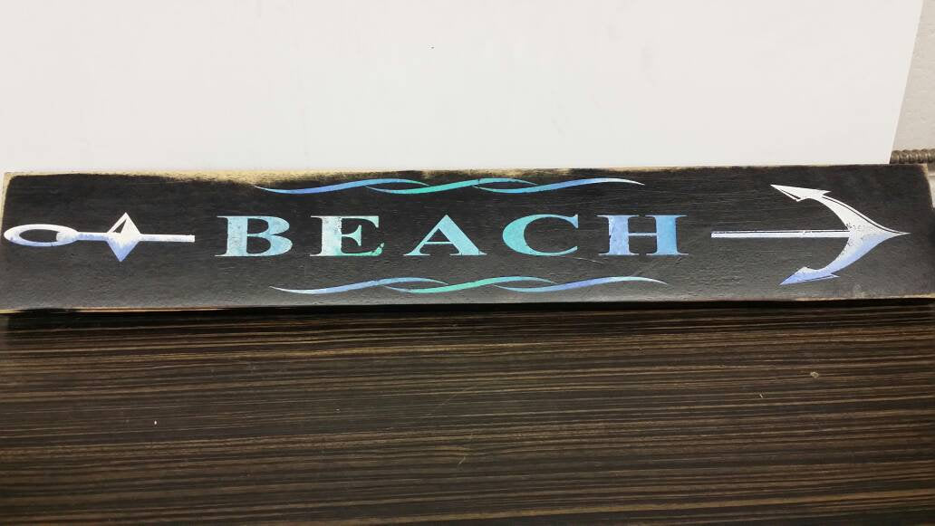 wooden handmade beach