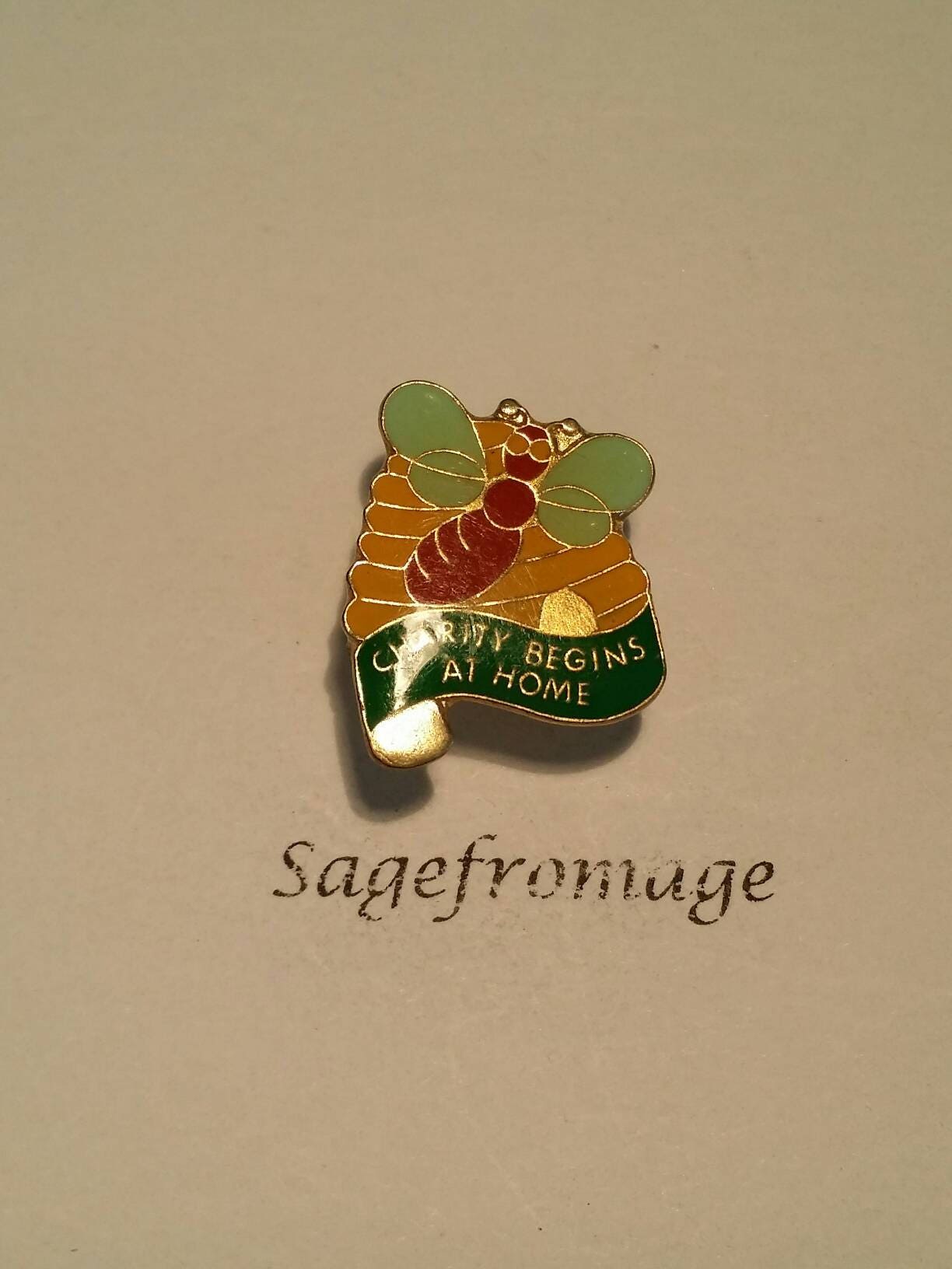 charity begins at home  pin