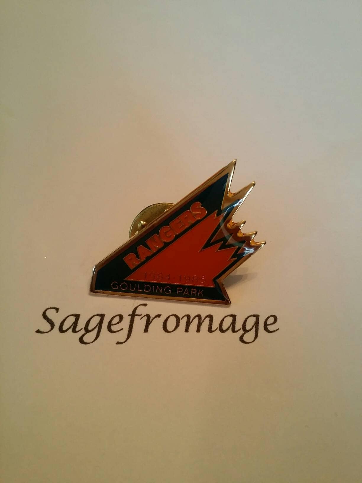 pin rangers goulding park minor hockey association push back pin