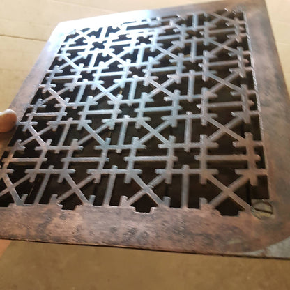 arts and crafts bronze floor grate register