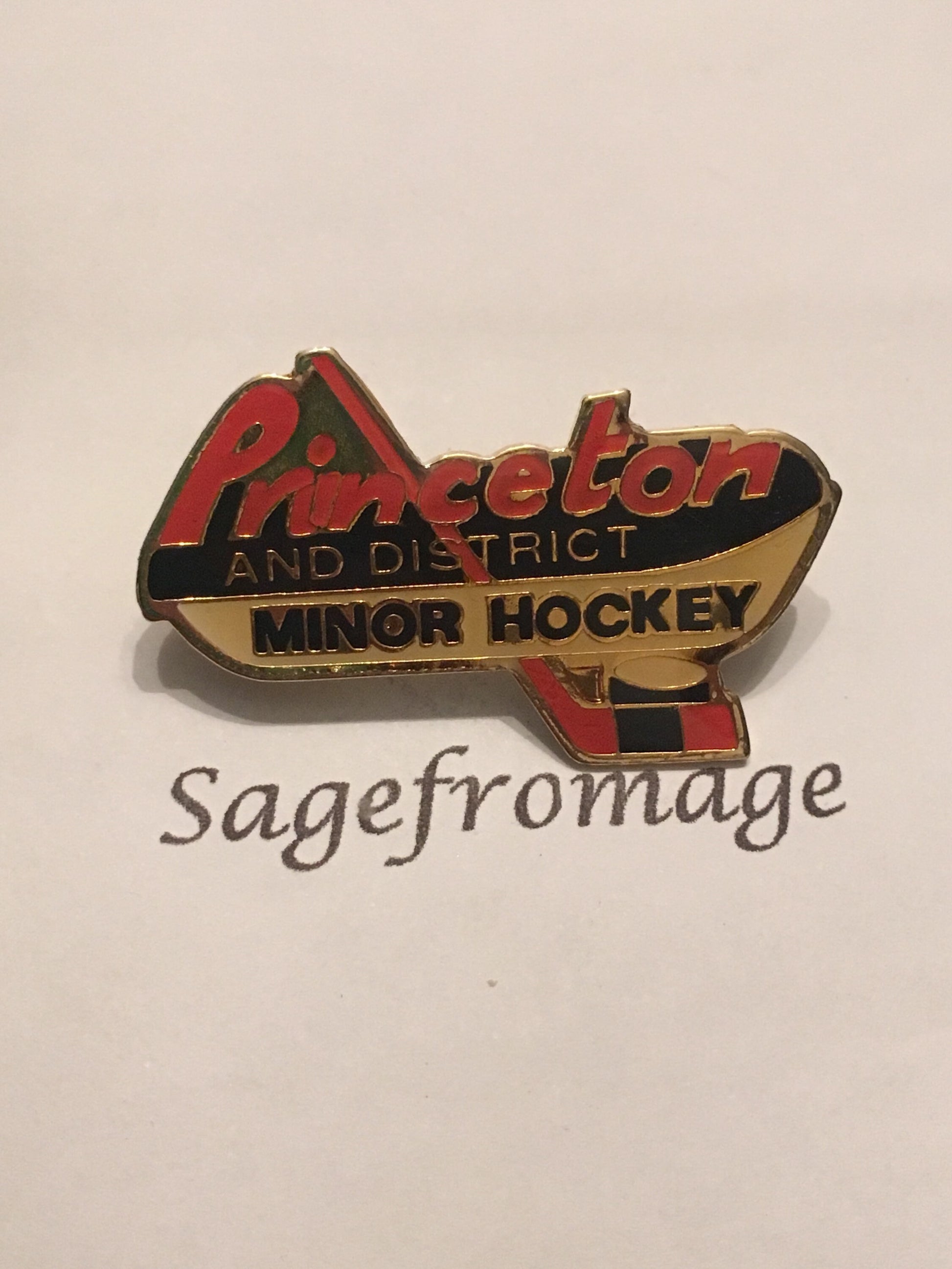 princeton minor hockey pin push back pin