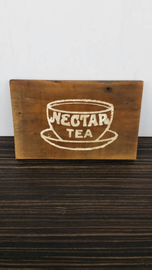 wooden handmade tea time