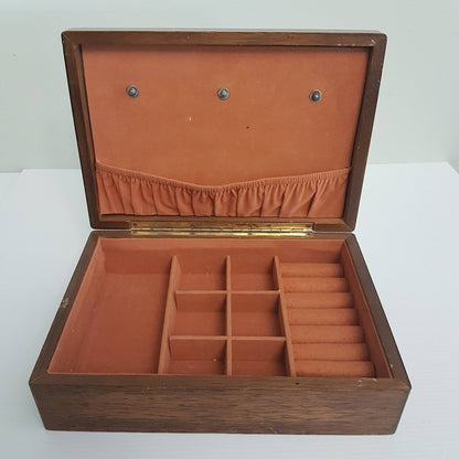 wooden jewelry box in lay marquetry jewelry box