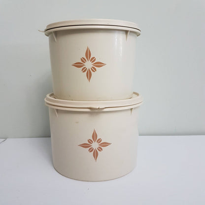 tupperware cannister almond