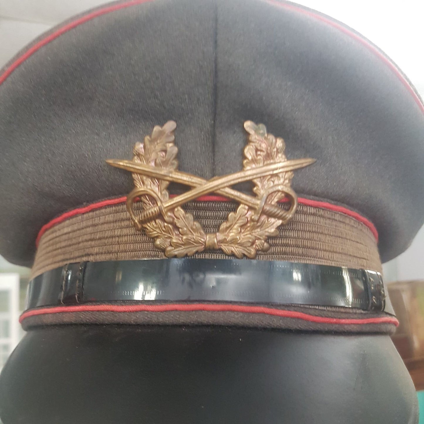 heinrich balke west german officers cap with badge 1960s