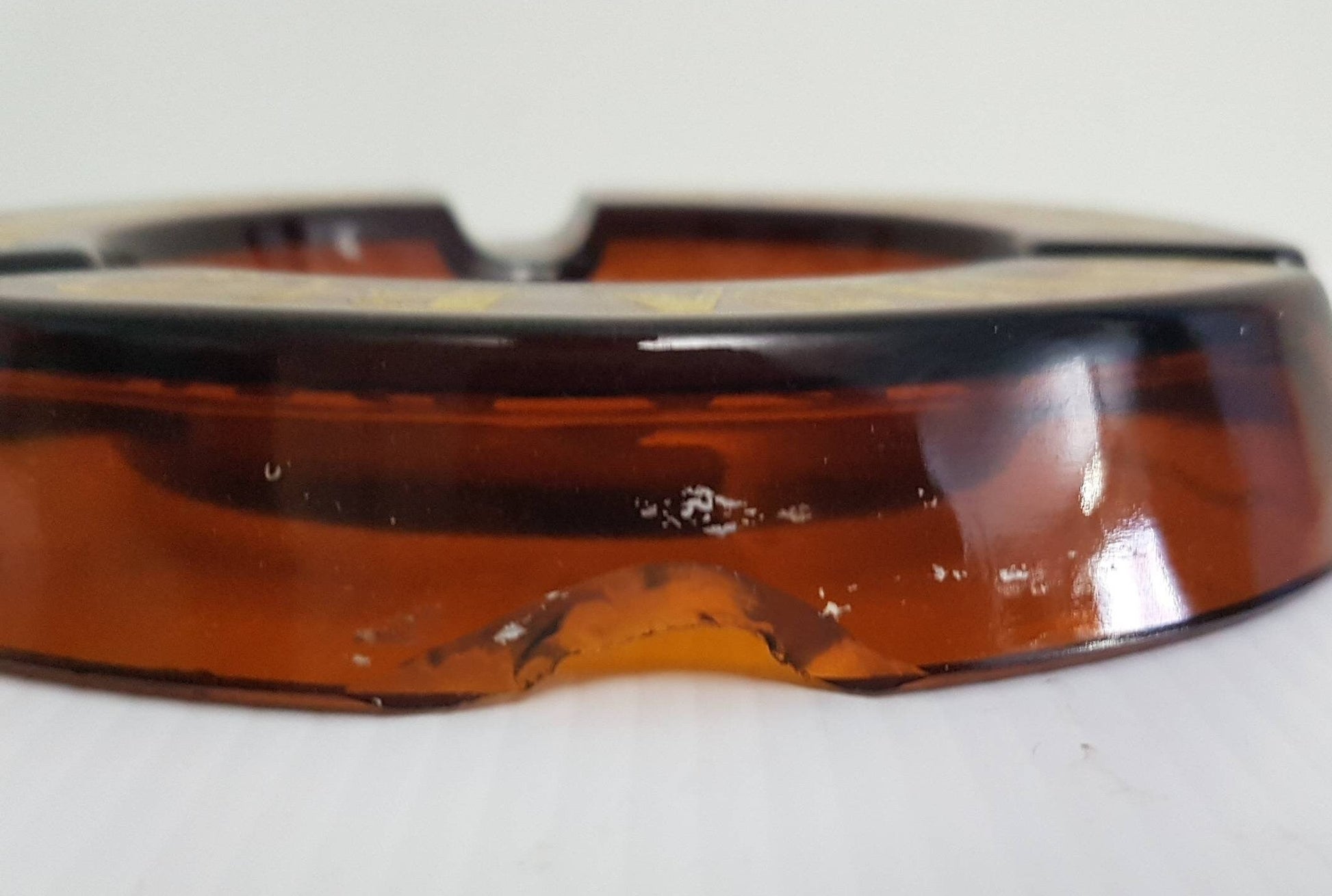 canada bud glass ashtray beer advertising