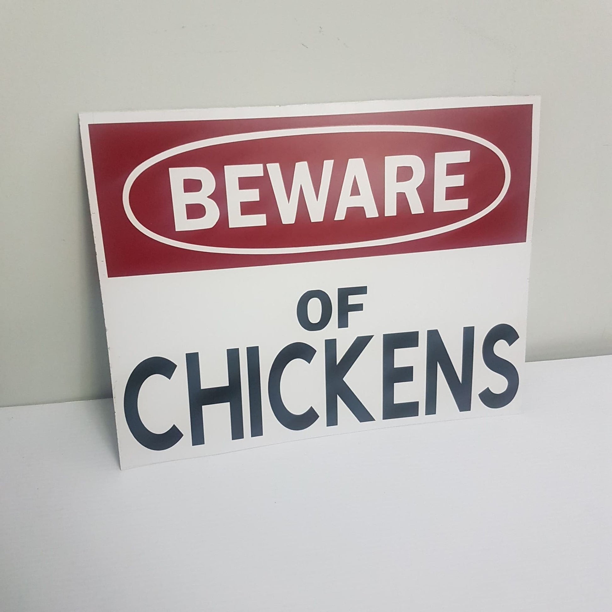warning quackheads duck sign farm sign