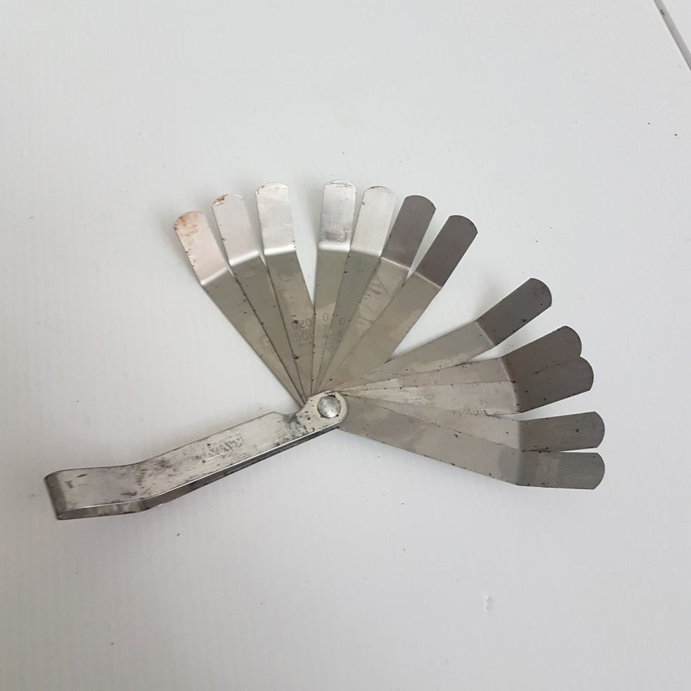 Vintage Kastar Precision Feeler Gauge set of 12 Wainfleet Trading Post