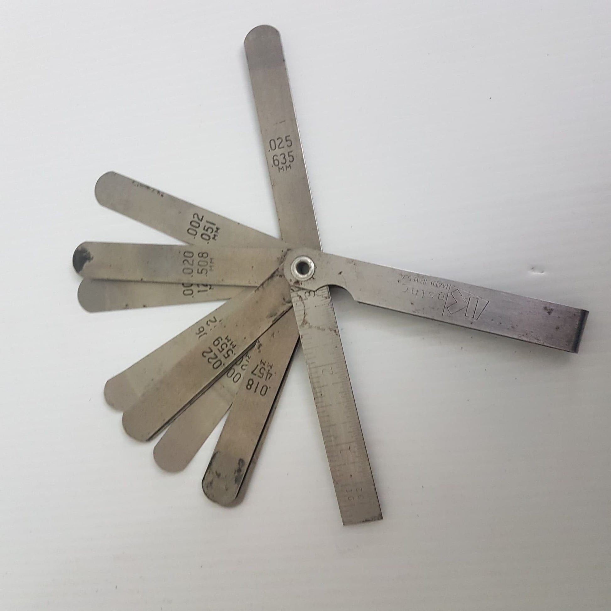 vintage kastar precision feeler gauge set of 15