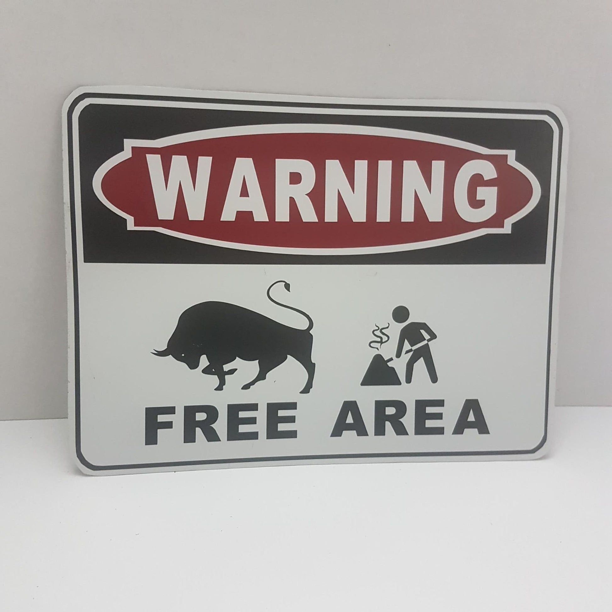 warning property protected by ninja chickens