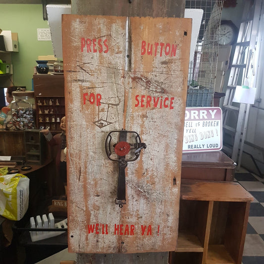hand made funny sign ring for service