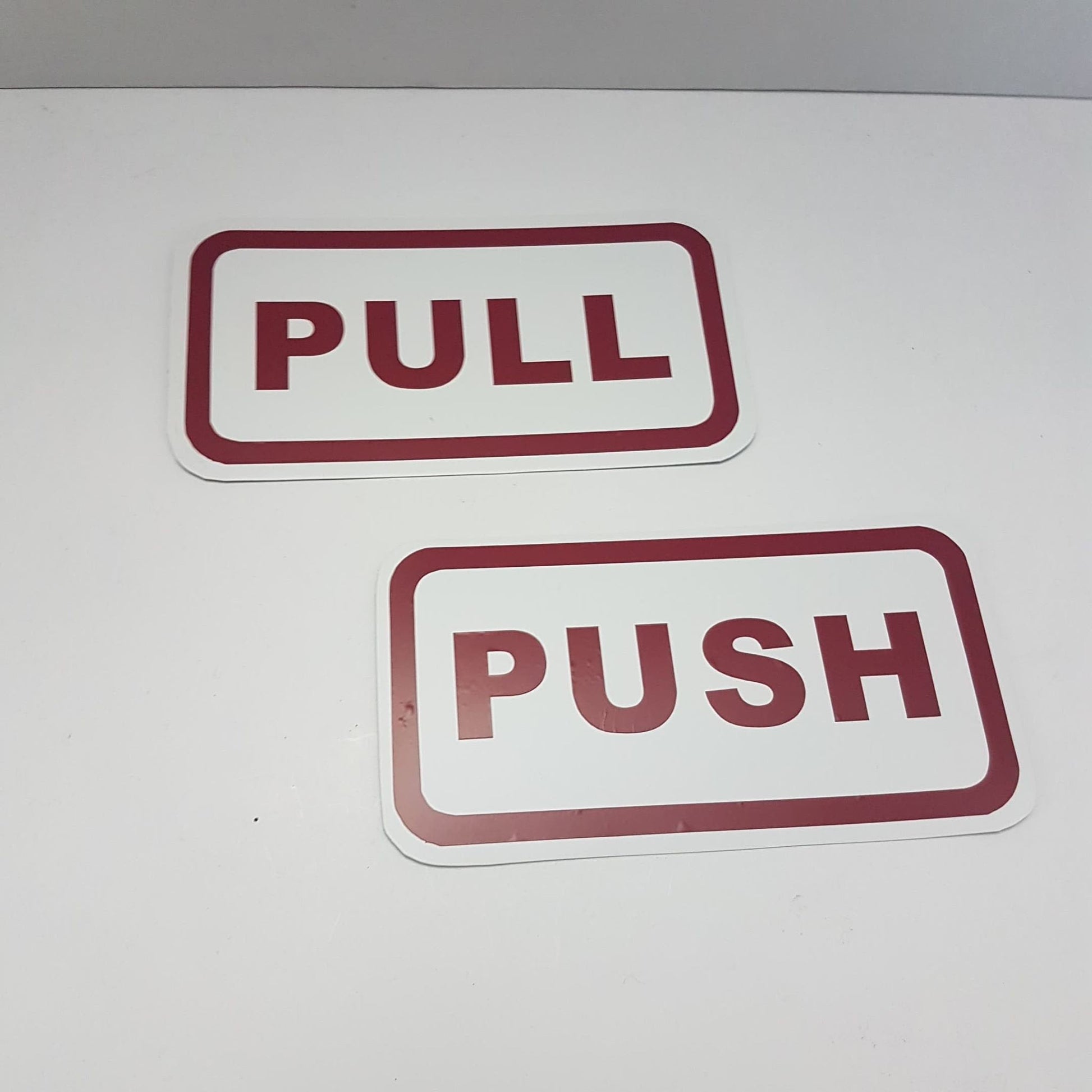 push pull business signs aluminum