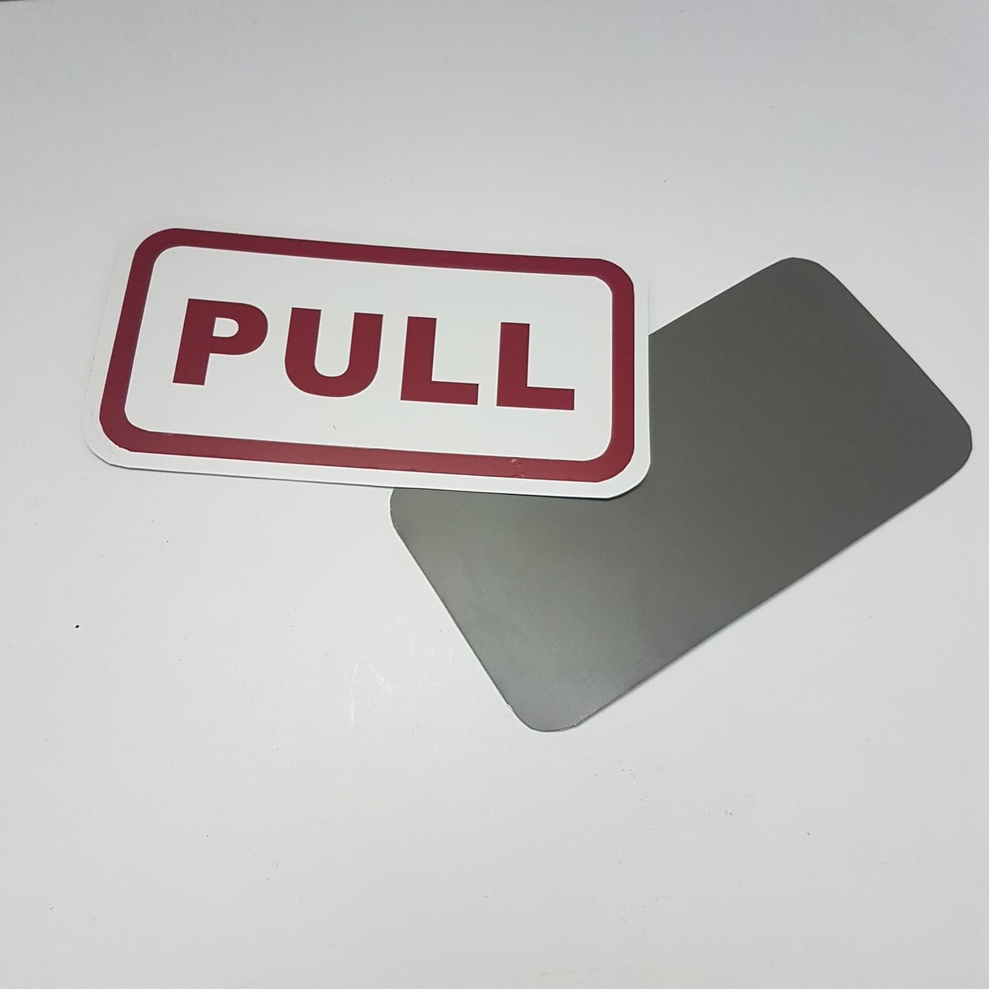 push pull business signs aluminum