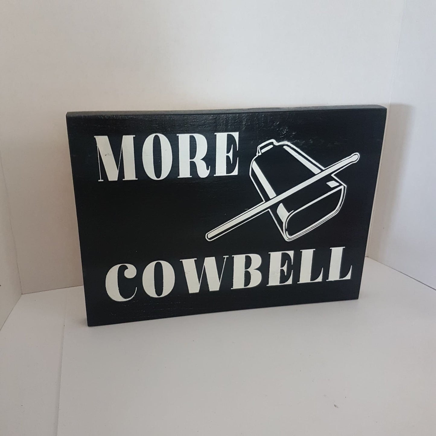 sign needs more cowbell handmade will ferrell snl