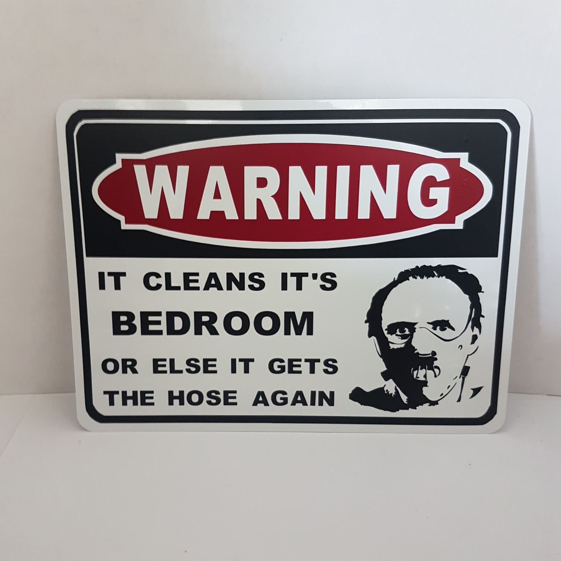 warning clean bedroom sign hannibal lecter