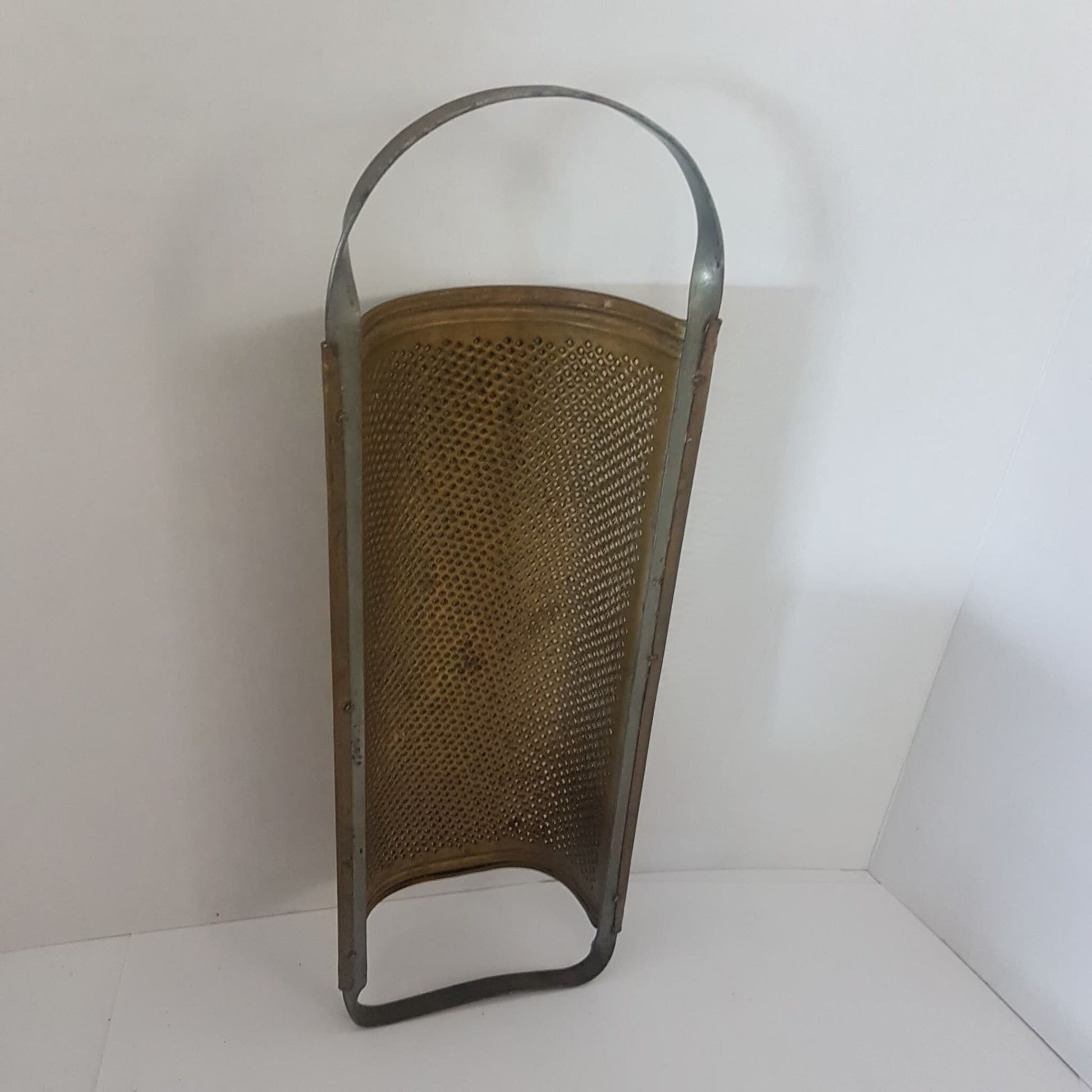 antique brass restaurant grater grm