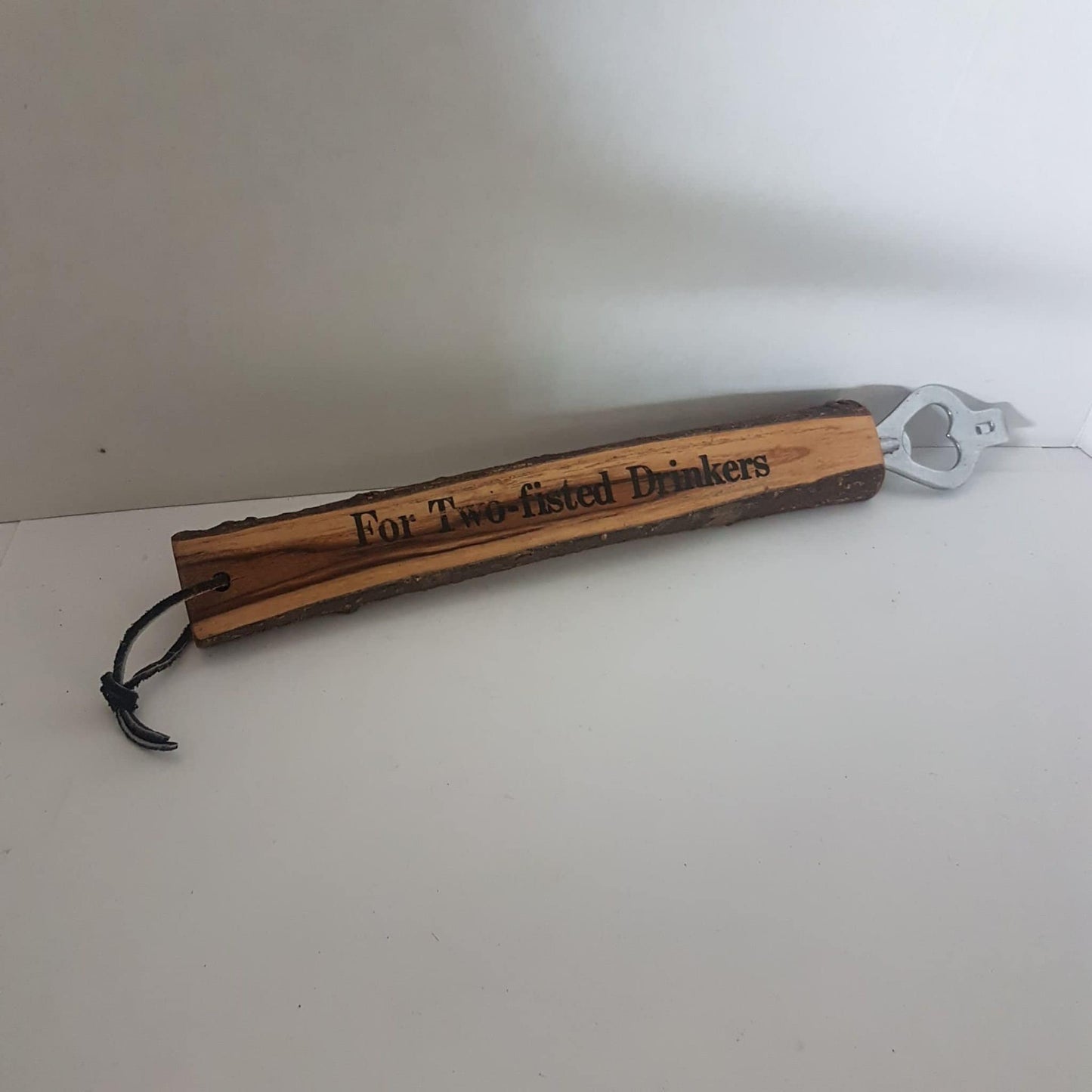 wooden bottle opener live edge