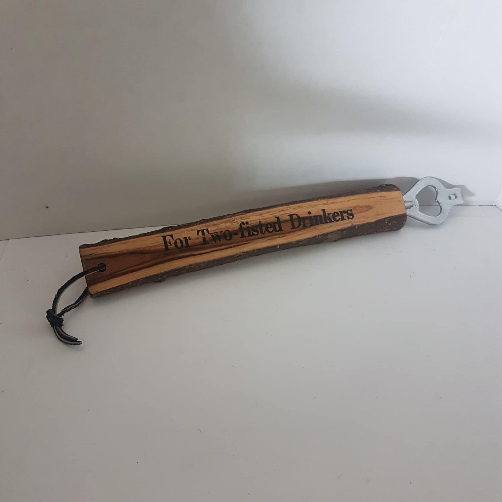 wooden bottle opener live edge