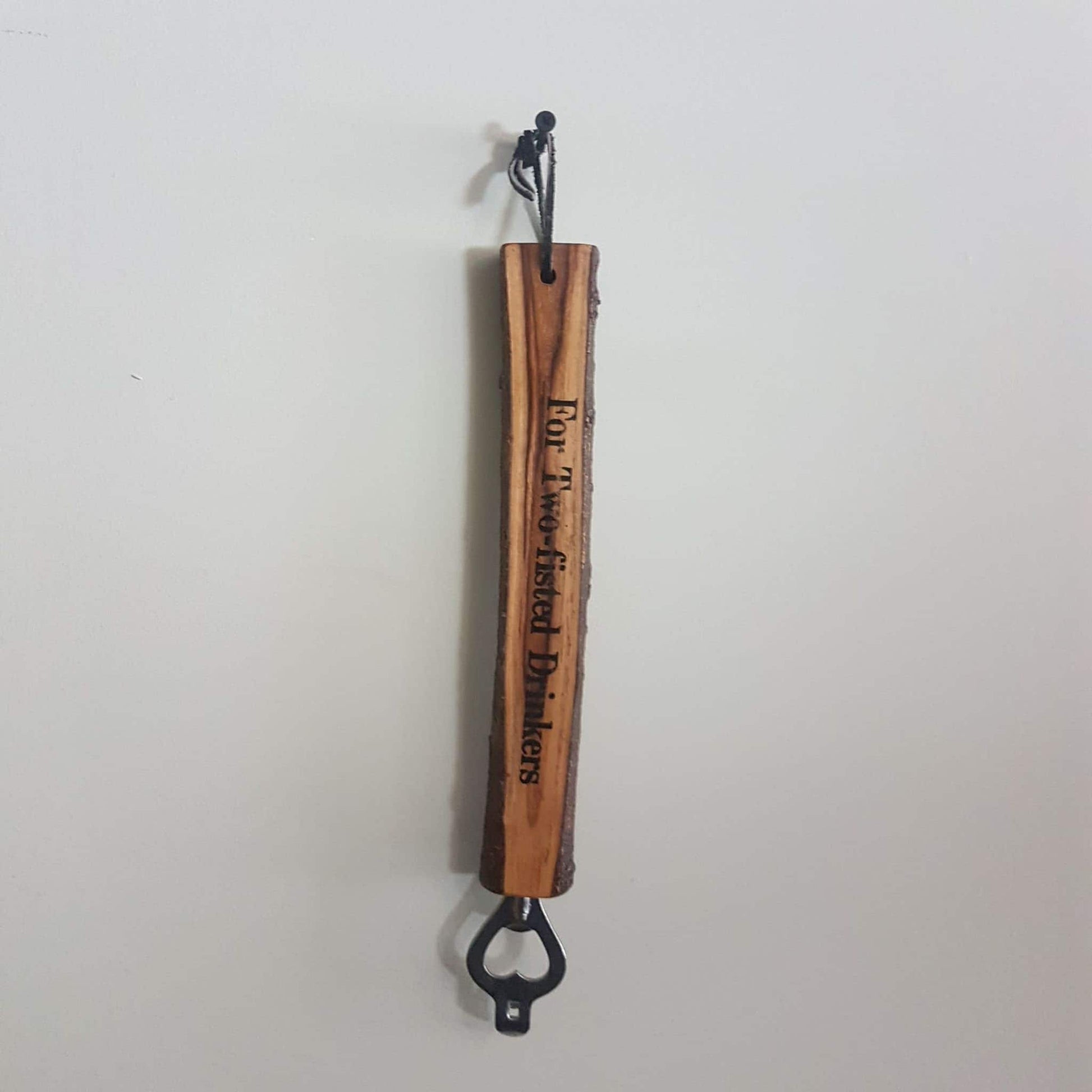 wooden bottle opener live edge