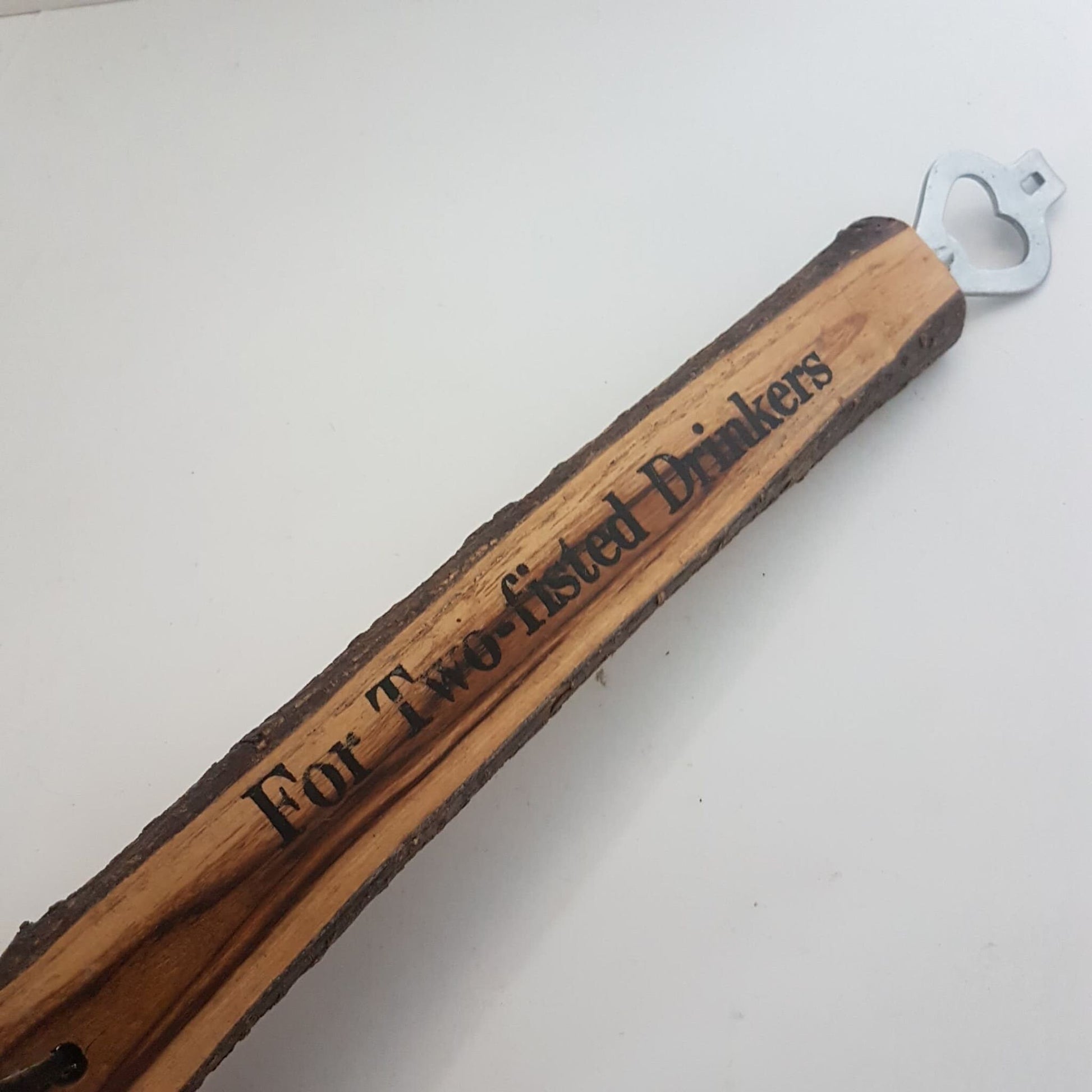 wooden bottle opener live edge
