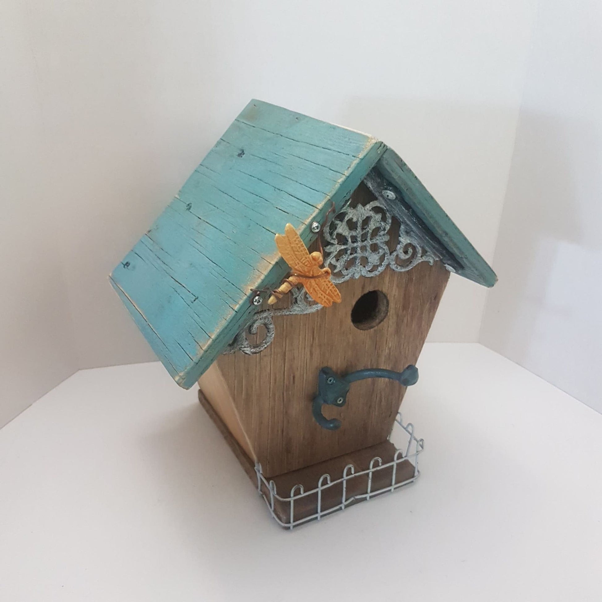bird house cottage garden decor hand made