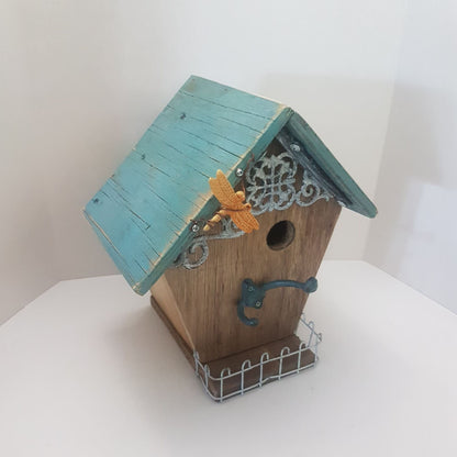 bird house cottage garden decor hand made