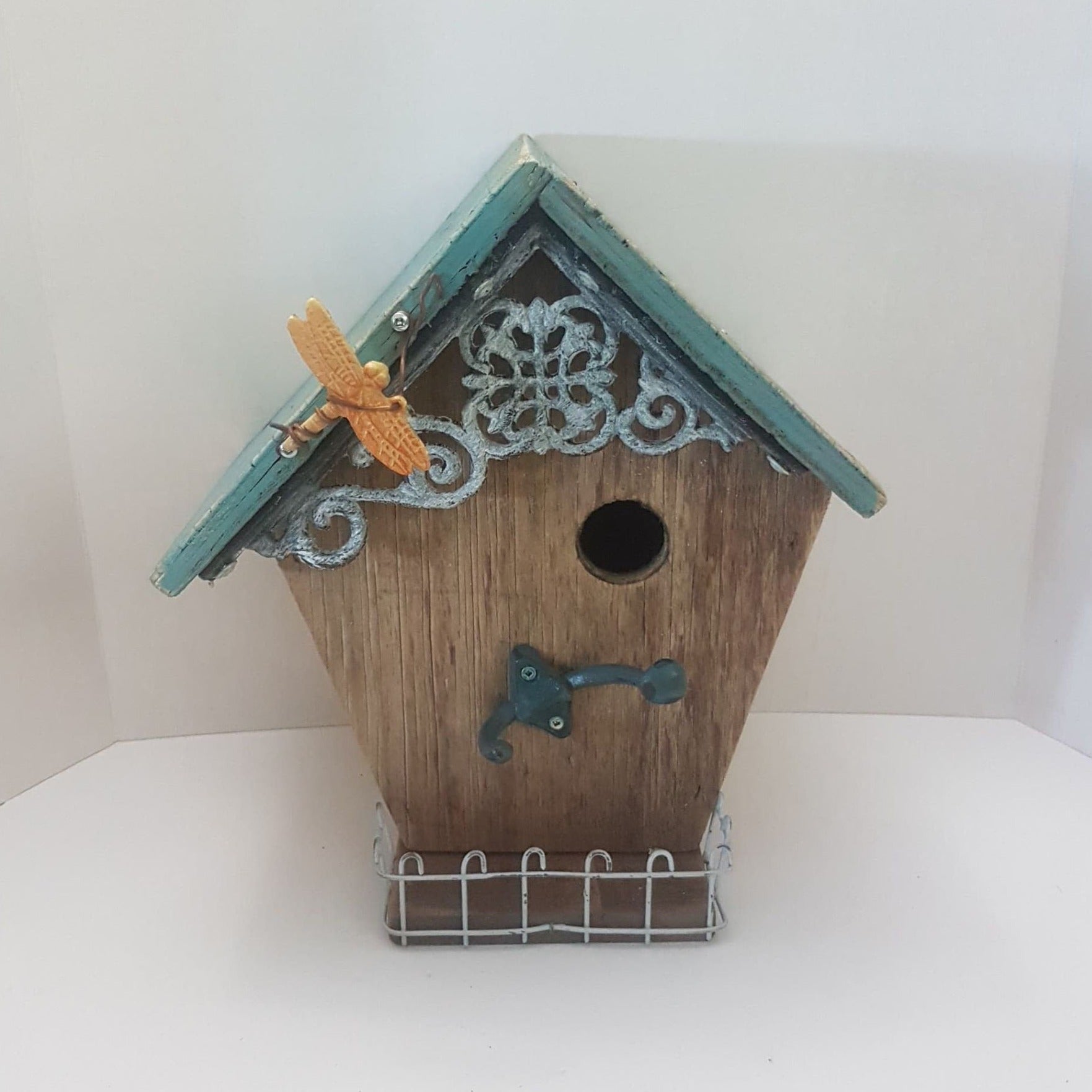 bird house cottage garden decor hand made