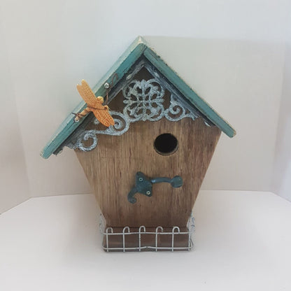bird house cottage garden decor hand made