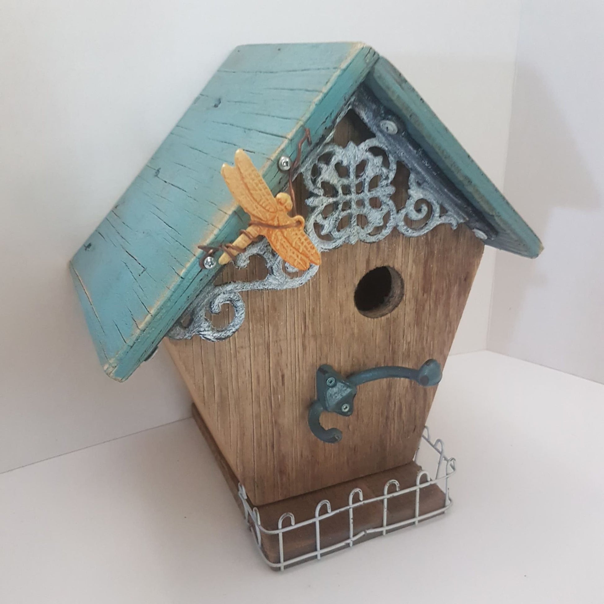 bird house cottage garden decor hand made