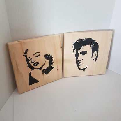 elvis presley and marilyn monroe bathroom restroom sign