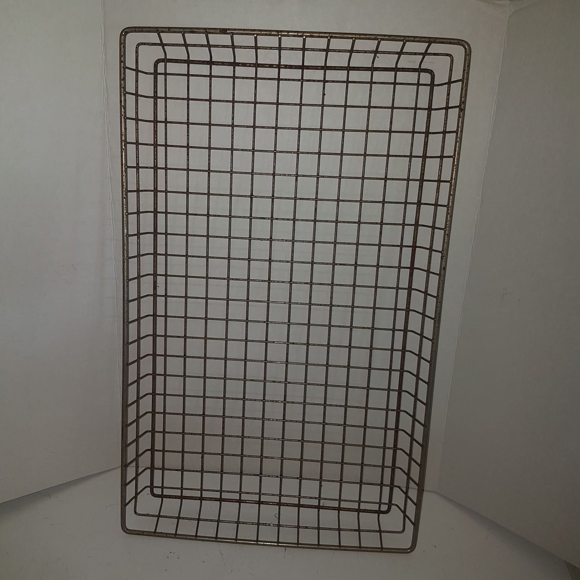 wire basket large vintage industrial large flat wire basket wire bread basket