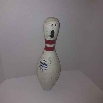 used bowling pin art canvas