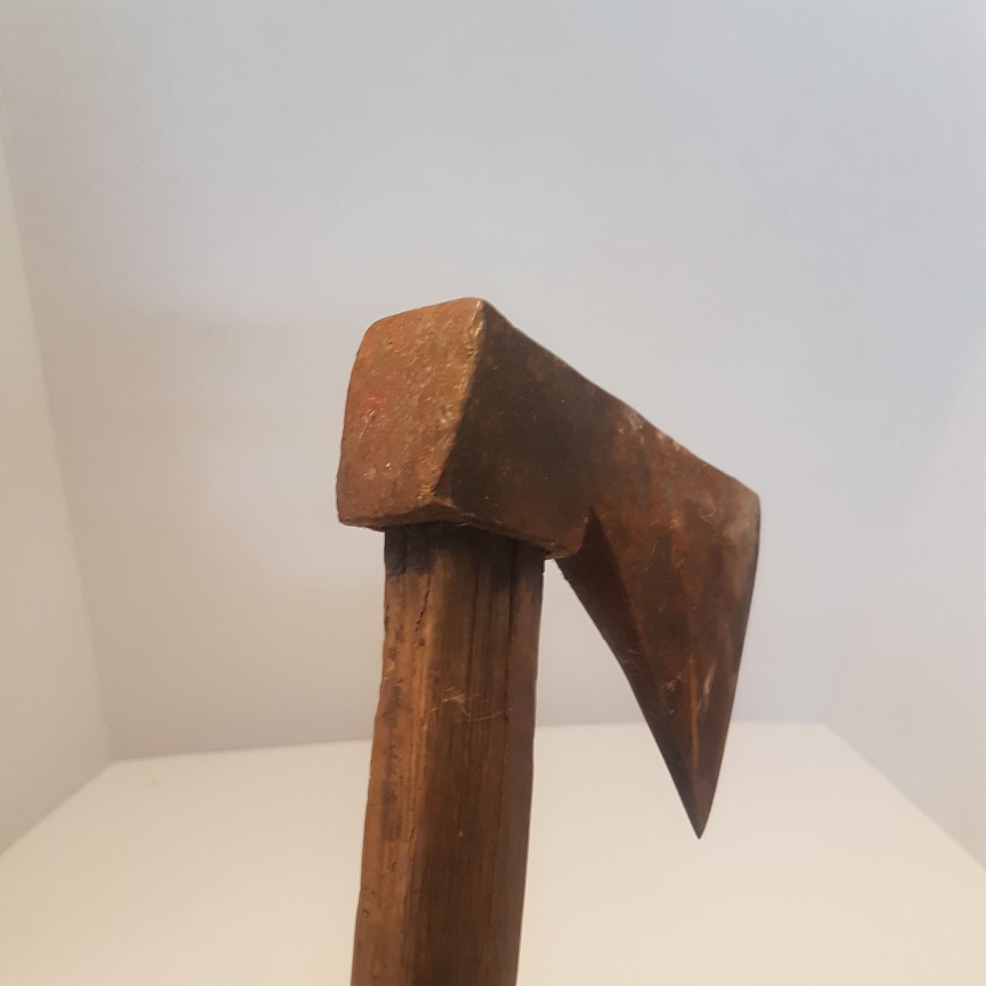 primitive medieval hand forged hatchet