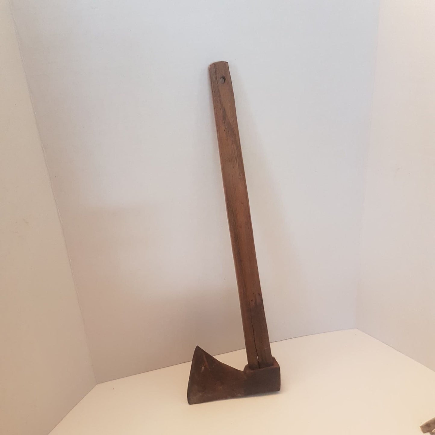 primitive medieval hand forged hatchet