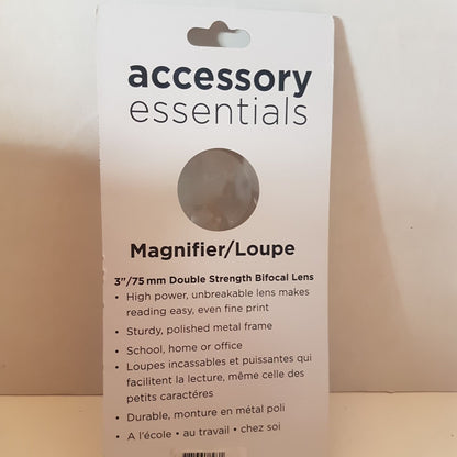 magnifying glass 2x with 4x bifocal lens