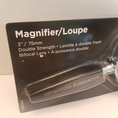 magnifying glass 2x with 4x bifocal lens