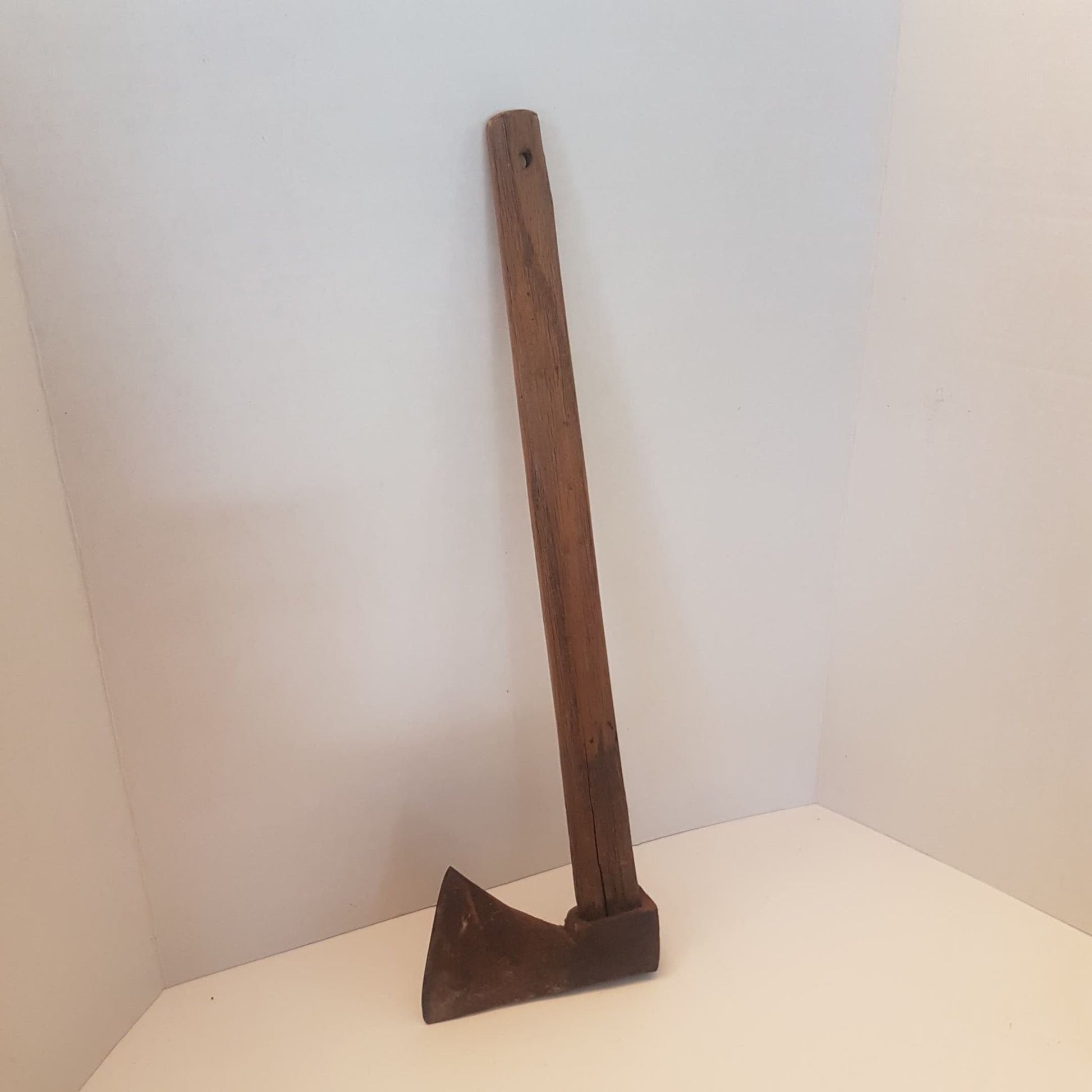 primitive medieval hand forged hatchet
